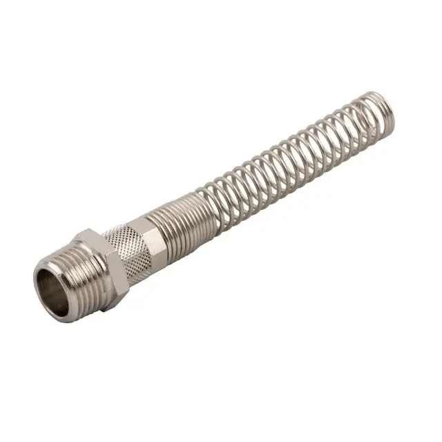 AIGNEP 1025 - PŘÍPOJKA PŘÍMÁ S PRUŽINOU S VNĚJŠÍM R 3/8 ZÁVITEM, na 8/10 mm hadici Zlevněný