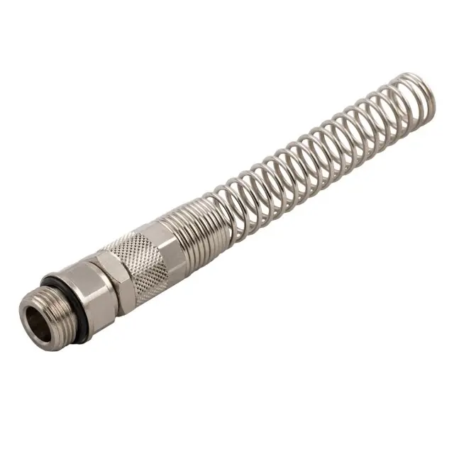 Odeslání Ihned AIGNEP OTOČNÁ ÚHLOVÁ 90° PŘÍPOKA S PRUŽINOU A VNĚJŠÍM AG 1/4"o-kr. záv., pro hadici Push-On 6/8