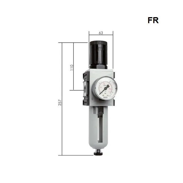 Hit Sezóny Aventics / Emerson KOMPLETNÍ FILTR+REG+MANometr FR-2 (5 µm) IG 3/8" 1,5-16 bar, reg. 0,5-16 Bar, S/M (-10/+50°C)