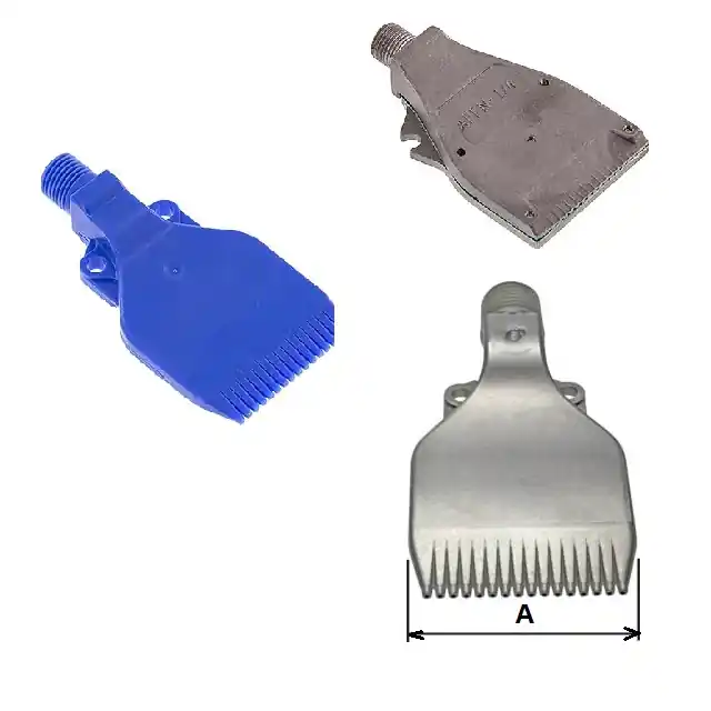 Speciální Cena VĚJÍŘOVÁ TRYSKA SS.316 - šíře 42 mm, 6 Bar AG 1/4", 416 L/min/4 Bar, odfoukávání vody, nerez
