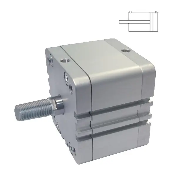 Omezená Nabídka AIGNEP WFM 32-100 MALE DVOJČINNÝ MAGNET. VÁLEC ISO 21287 - Dn 100 mm, zdvih 40 mm, ØD=25, M16x1,5, šíře E120 mm