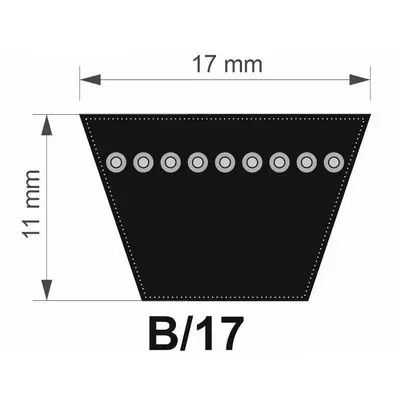 Gufero 17x2120 Lw/ 2080 Li B řemen klínový Originální