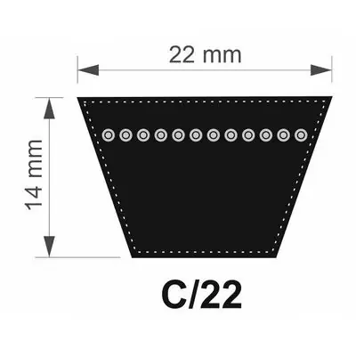 Strongbelt 22x4630 Lw/ 4572 Li C řemen klínový Novinka