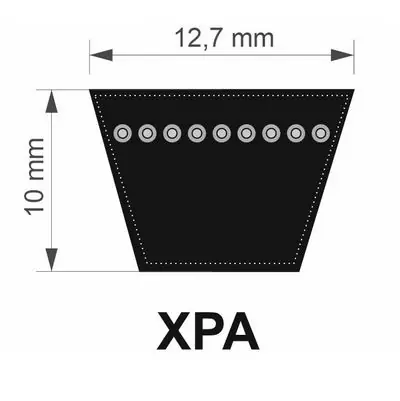 Optibelt 12,7x1482 Lw/ 1500 La XPA řemen klínový Rychlé Dodání