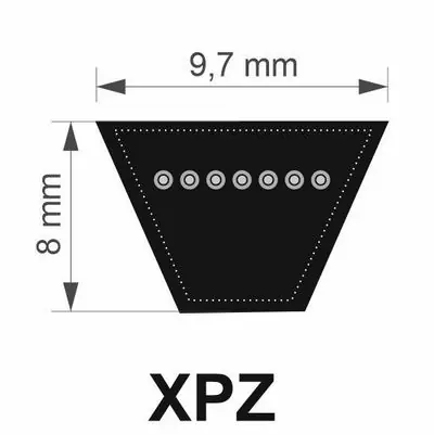 Pouze Dnes Optibelt 9,7x1450 Lw/ 1463 La XPZ řemen klínový