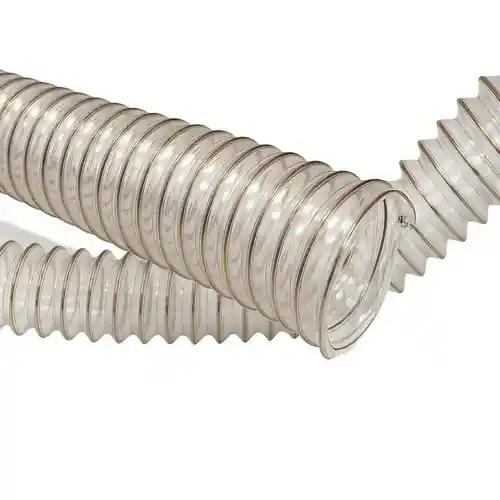 Omezená Nabídka DL PLAST 51 WIRE TPU-R - Hadice pro odsávání abrazivních suchých materiálů (-40/+90°C)