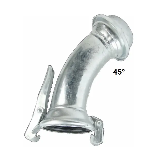 Sezónní Sleva ITAL ÚHLOVÝ OBLOUK MALE/FEMALE - pozink. 45° kompletní spojka DN 100 mm s háky a koulí