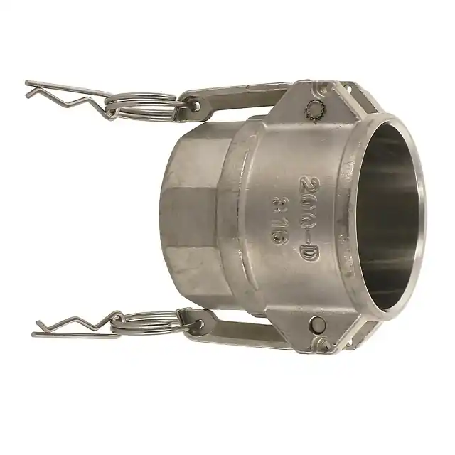 Časově Omezené KAMLOK SS316 DIN FEMALE IG D - rychl. vnitřní IG 1.1/4" DN 32 PTFE, 16 Bar (-30/+100°C)