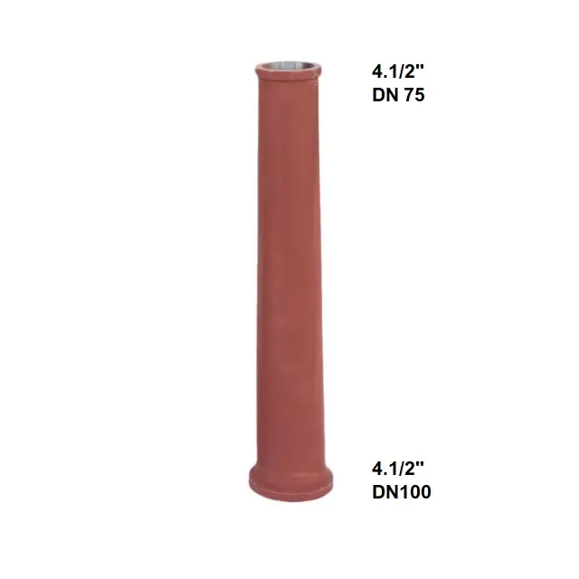 BETO TRUBKA REDUKČNÍ (RED) - Ocelový přechod betonu L=1.000 mm DN125/100 (5.1/2"- 4.1/2") s VICT. weld kroužky Vysoce Kvalitní