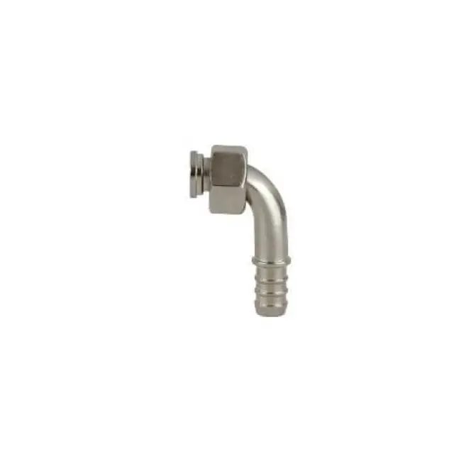 Vrácení Zdarma ÚHLOVÉ KOLENO 90° FLAT- MS/NI PN 10 - nikl. MS, lisovací koleno, trn 20 mm, matice IG 3/4" (na tupo)