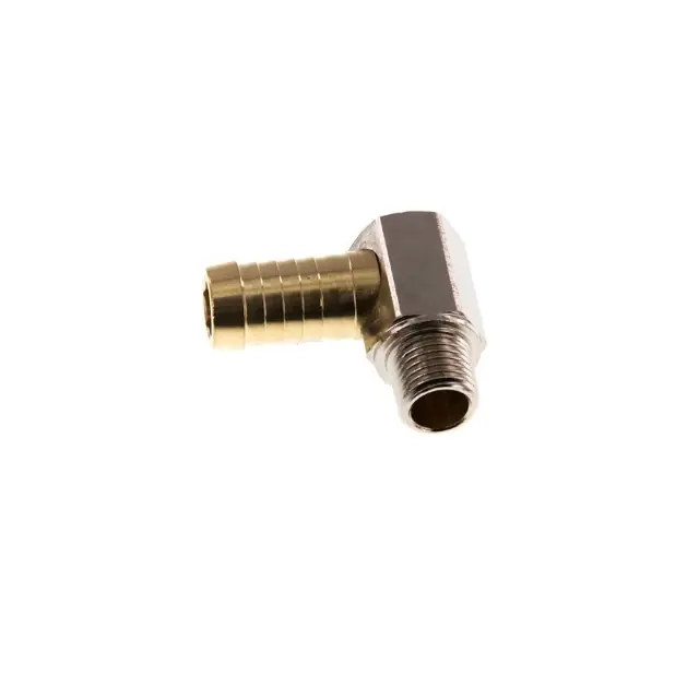 HADICOVÝ TRN AG/MS-90° - zářezný trn 19 mm (3/4"), vnější kuželový závit AR 1/2", PN16 Bar Cenová Bomba