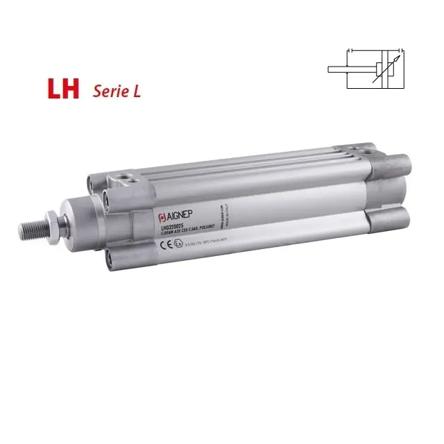 Hit Sezóny AIGNEP LH, DVOJČINNÝ MAGNETICKÝ VÁLEC ISO 15552 - ø63 mm, 1000 mm zdvih, M16x1,5, píst. 20 mm