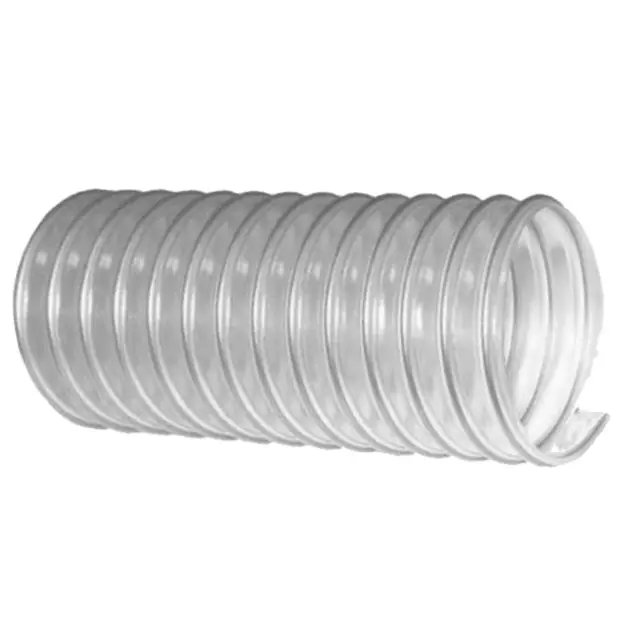SCHAUENBURG 51/60 FLEXADUR PU-3M OXAS (1,4) - antistat. hadice TPU/FDA 51x60/ 10 m (Ks) nerez spirála, (-40/+100°C) Jen Po Omezenou Doba