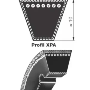 Cenový Hit Klínový řemen 12,5x875 La-XPA 857 Lw Rubena