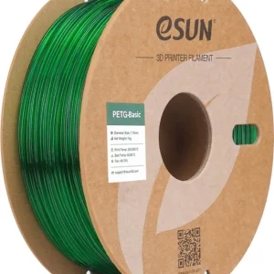 eSUN PETG-Basic Translucent Green, 1,75 mm / 1000 g Nejlepší Cena