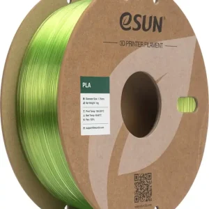 eSUN PLA-Clear Translucent Green, 1,75 mm / 1000 g Časově Omezené