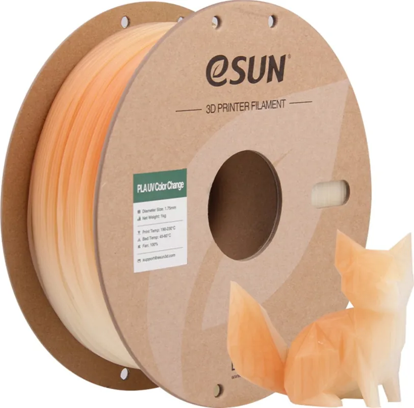 eSUN PLA-UV Color Change Orange, 1,75 mm / 1000 g Odeslání Ihned