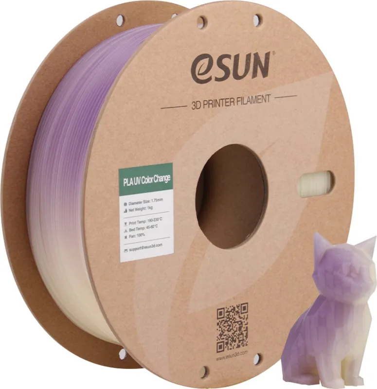 Akční Nabídka eSUN PLA-UV Color Change Purple, 1,75 mm / 1000 g