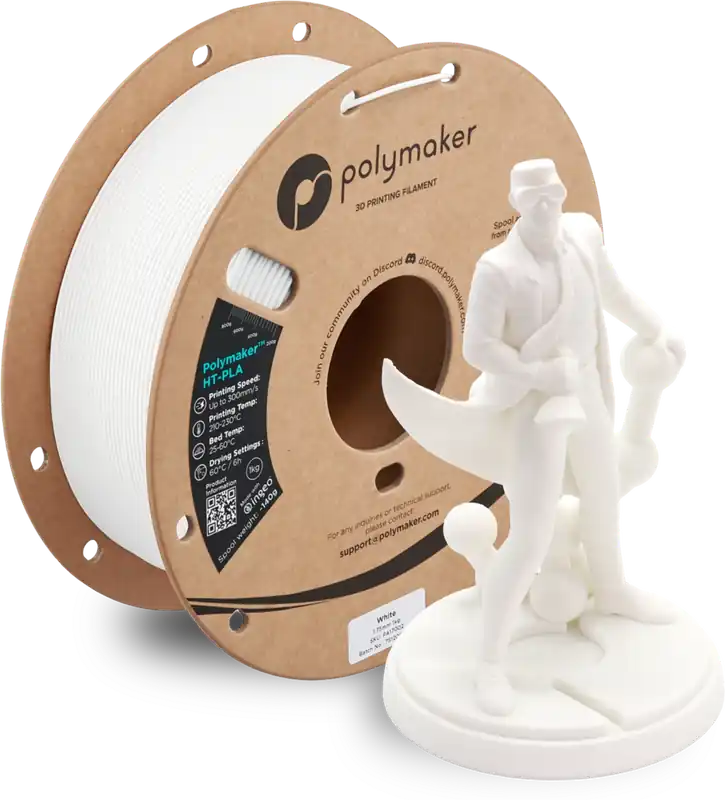 Polymaker HT-PLA White, 1,75 mm / 1000 g Ověřený
