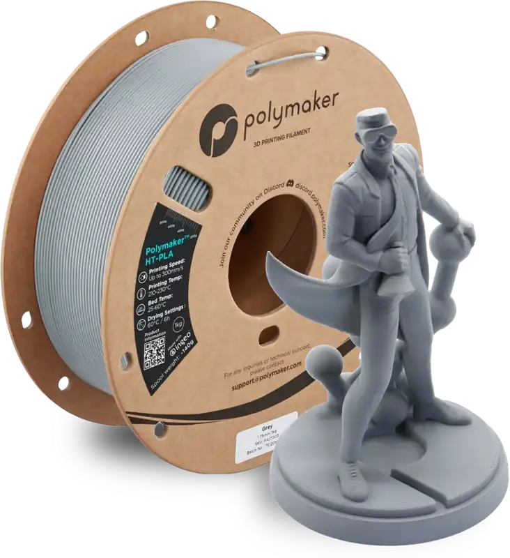 Polymaker HT-PLA Grey, 1,75 mm / 1000 g Levný