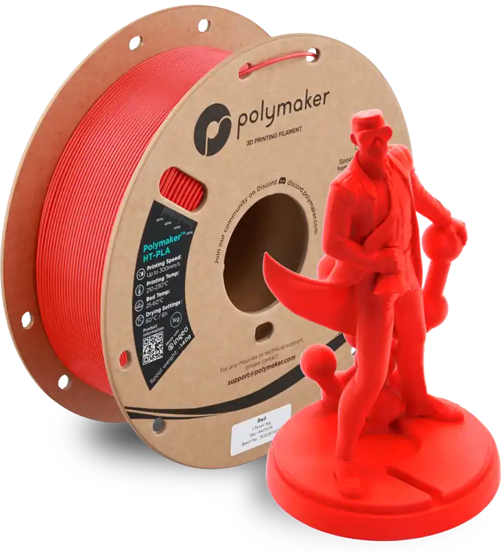 Polymaker HT-PLA Red, 1,75 mm / 1000 g Časově Omezené