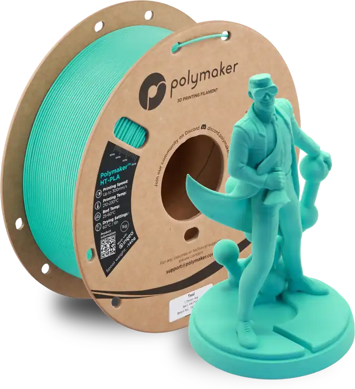 Polymaker HT-PLA Teal, 1,75 mm / 1000 g Jen Po Omezenou Doba