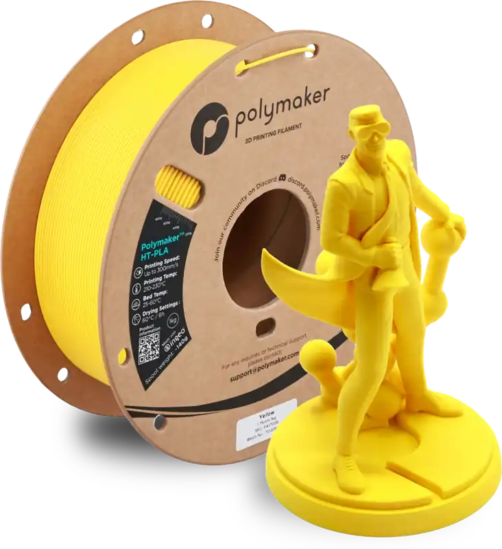 Polymaker HT-PLA Yellow, 1,75 mm / 1000 g Levný