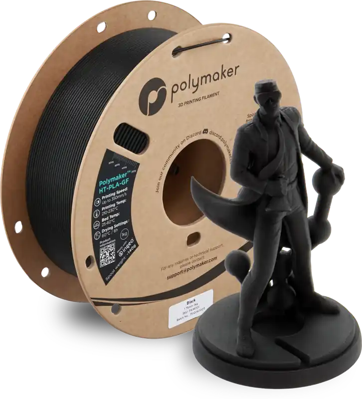 Polymaker HT-PLA-GF Black, 1,75 mm / 1000 g Super Cena