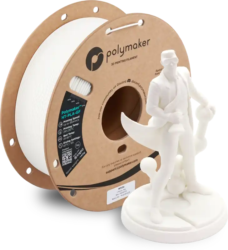 Polymaker HT-PLA-GF White, 1,75 mm / 1000 g Akční Cena
