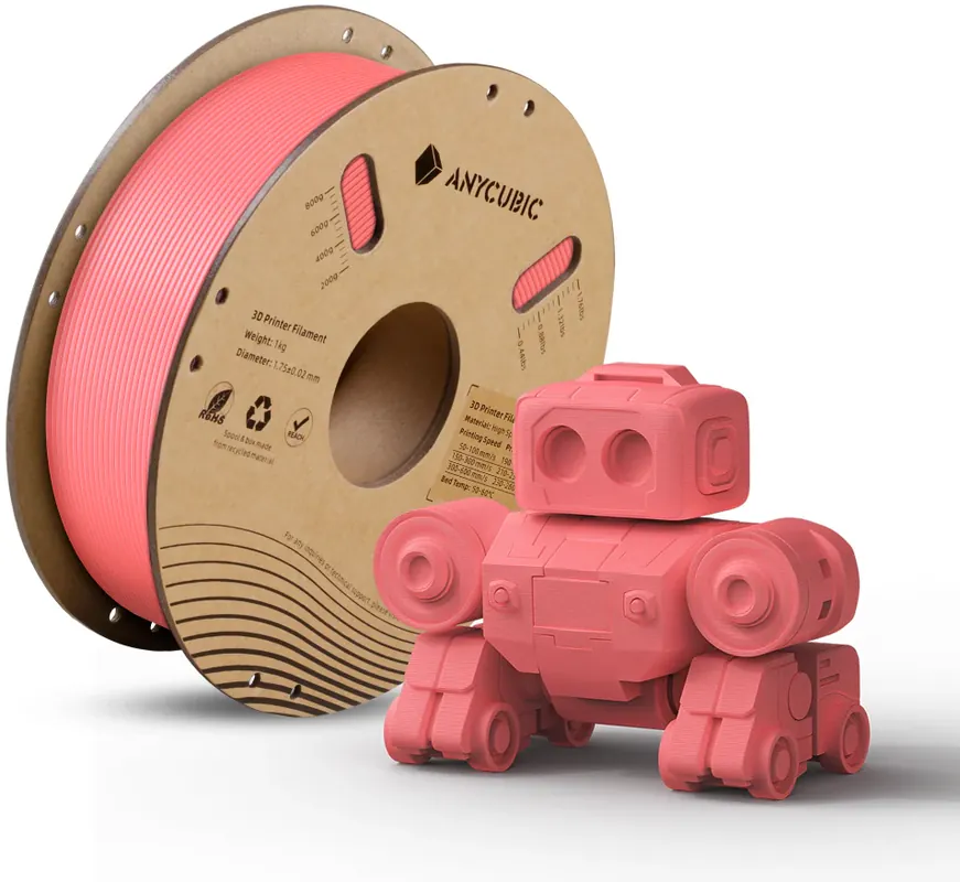Finální Výprodej Anycubic PLA High Speed Strawberry Pink, 1,75 mm / 1000 g