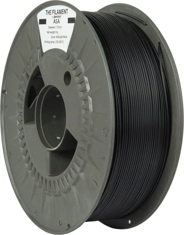 The Filament ASA Midnight Black, 1,75 mm / 1000 g Nízká Cena