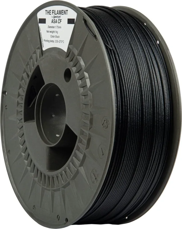Akční Nabídka The Filament ASA CF Black, 1,75 mm / 1000 g