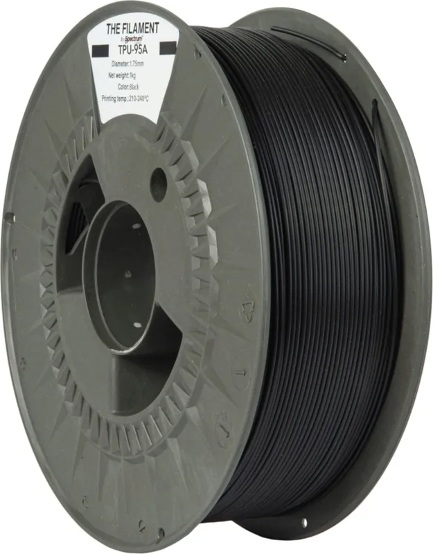 The Filament TPU-95A Black, 1,75 mm / 1000 g Nízká Cena