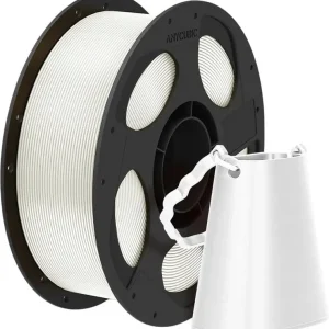 Finální Výprodej Anycubic PLA Silk White, 1,75 mm / 1000 g