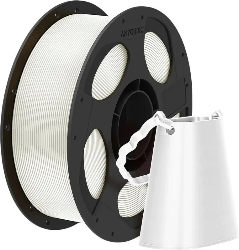 Finální Výprodej Anycubic PLA Silk White, 1,75 mm / 1000 g