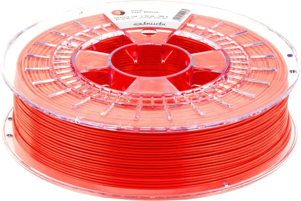 Extrudr TPU medium Neon Red, 1,75 mm / 750 g Autentický