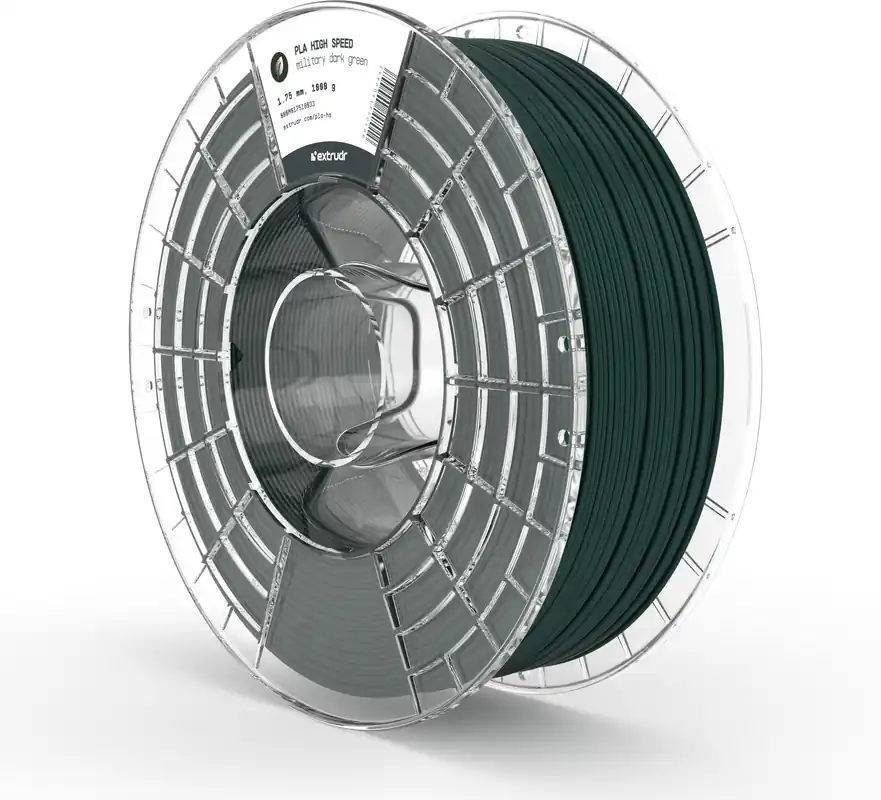 Autentický Extrudr PLA High Speed Dark Green, 1,75 mm / 1000 g