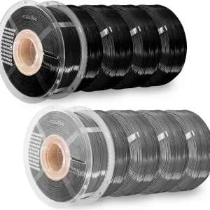 Nejlepší Cena AzureFilm PETG SUPER PACK Black/Grey, 1,75 mm (10.000 g)