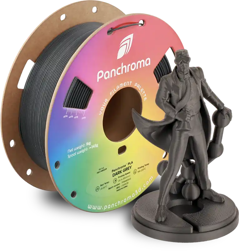 Polymaker Panchroma™ PLA Dark Grey, 1,75 mm / 1000 g Finální Výprodej