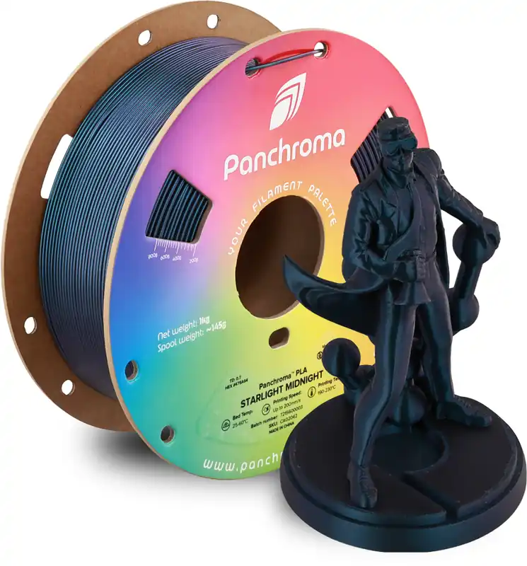 Nejprodávanější Polymaker Panchroma™ PLA Starlight Midnight, 1,75 mm / 1000 g