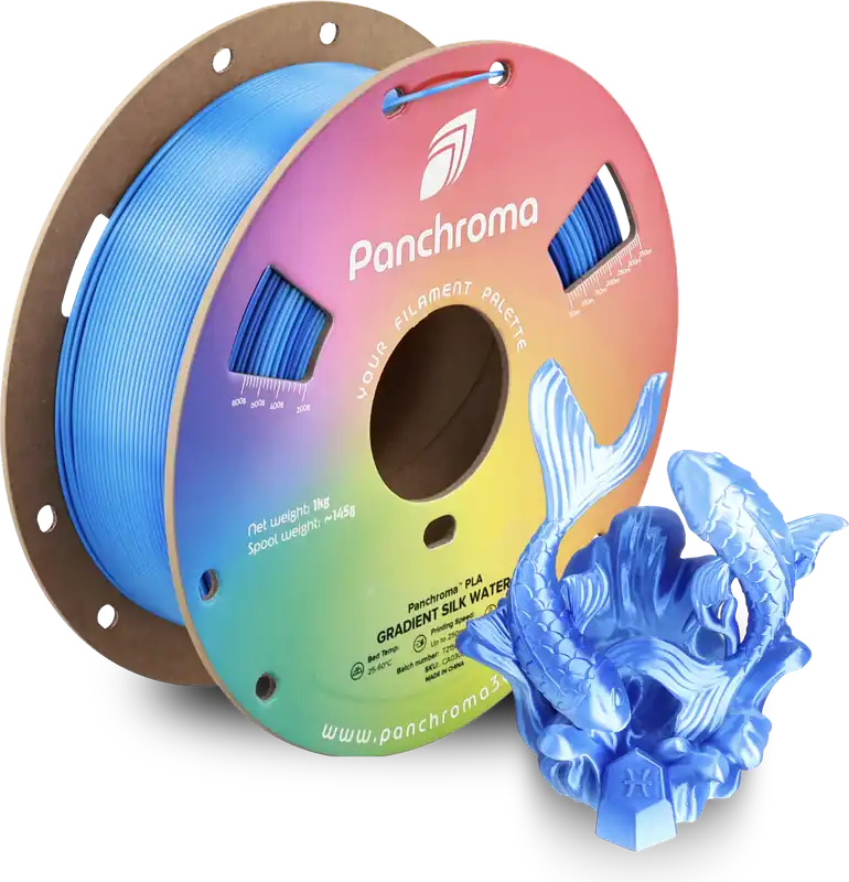 Polymaker Panchroma™ PLA Gradient Silk Water, 1,75 mm / 1000 g Omezená Nabídka