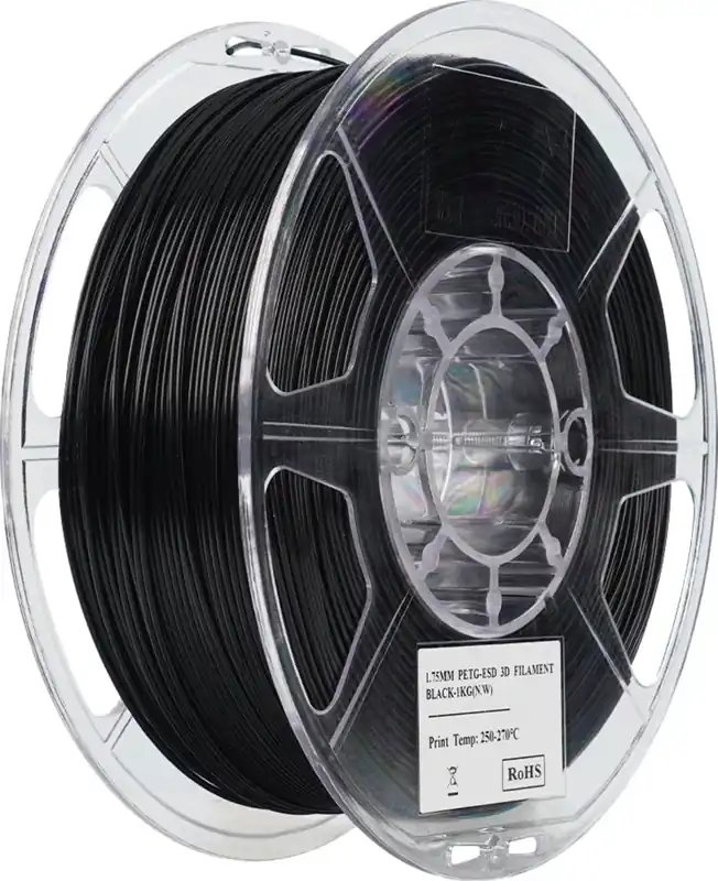 Pouze Dnes eSUN PETG-ESD Black, 1,75 mm / 1000 g