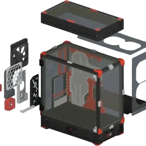 LDO Motors Voron PC Case Kit, Black Vysoce Kvalitní