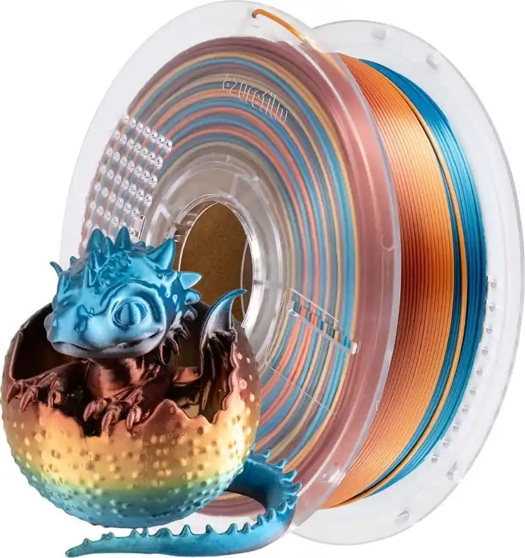 Odeslání Ihned AzureFilm PLA Silk Rainbow Sunset Splash, 1,75 mm / 1000 g