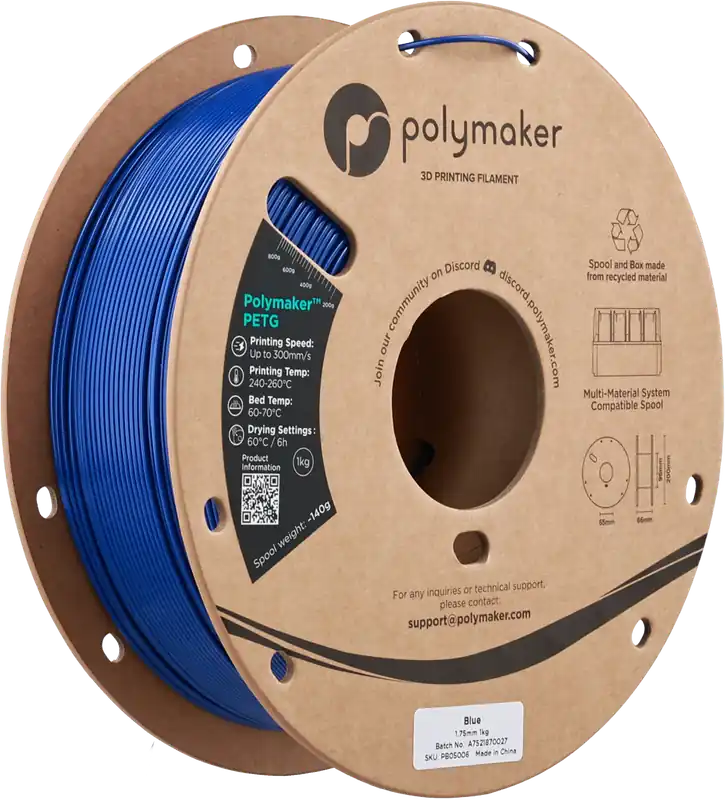 Top Prodej Polymaker PETG Blue, 1,75 mm / 1000 g