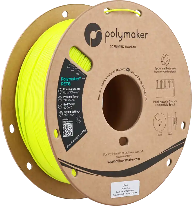 Polymaker PETG Lime, 1,75 mm / 1000 g Sezónní Sleva