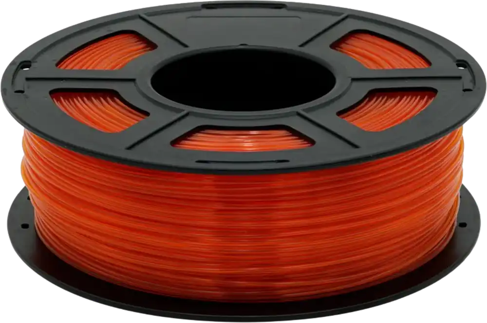 Nejprodávanější Recycling Fabrik rPETG Tančící plamen (Orange-Translucent), 1,75 mm / 1000 g