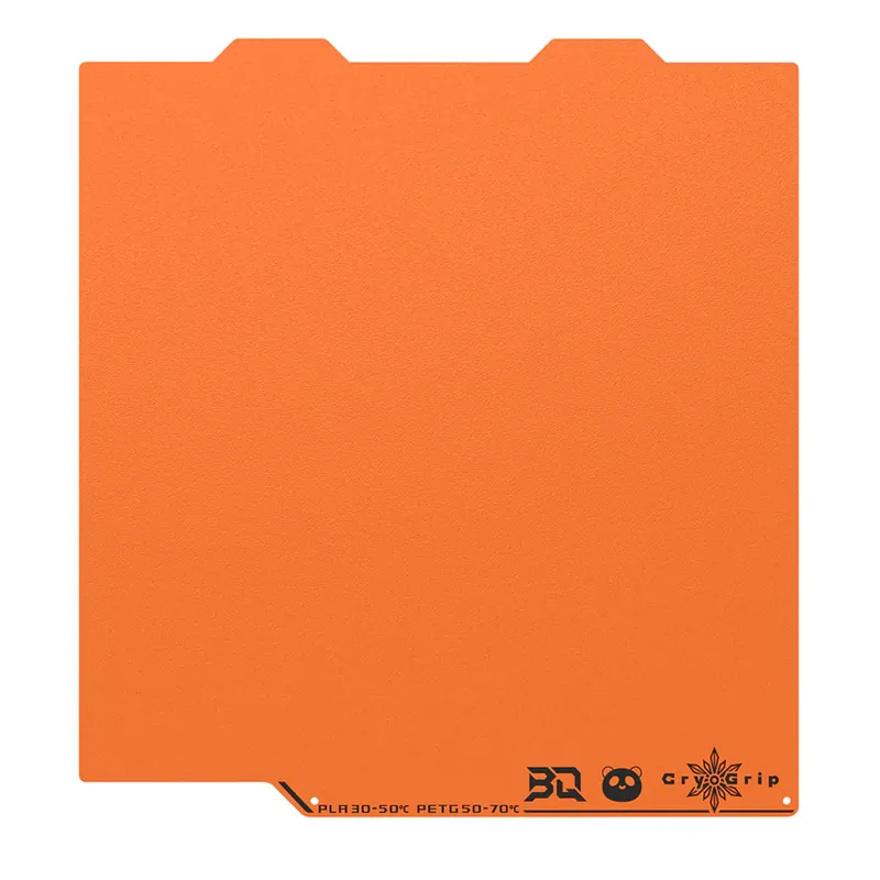 Přímo Od Výrobce BIQU Panda Build Plate CryoGrip Pro Frostbite – Orange, Bambu Lab X1/P1/P2/A1