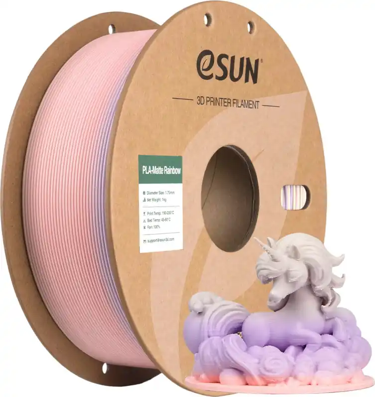 Akční Cena eSUN PLA-Matte Rainbow B, 1,75 mm / 1000 g