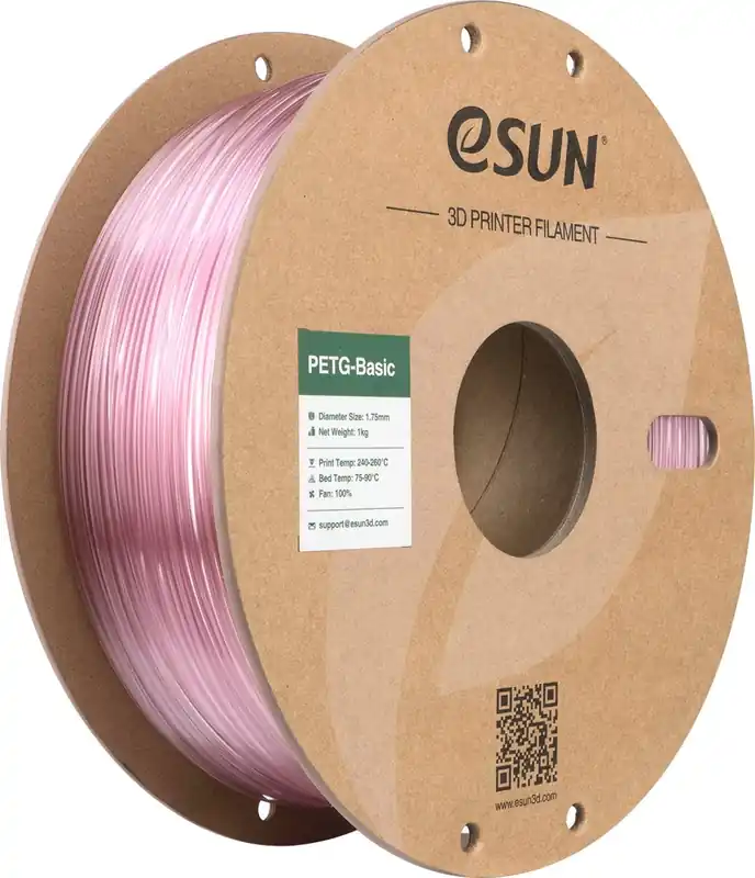 Akční Nabídka eSUN PETG-Basic Translucent Light Pink, 1,75 mm / 1000 g